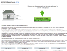 Tablet Screenshot of agrandissement.pro